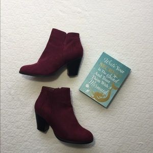 Burgundy Booties